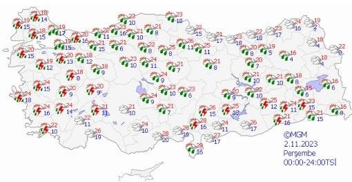 Meteoroloji dört gözle beklenen açıklama! 11 ile birden sarı koldu uyarı! İstanbul için saat verildi - Resim: 11