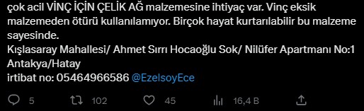 Kahramanmaraş depremine sosyal medya çığlıkları da damga vurdu! EGM tüm mesajları yakından takip ediyor - Resim: 6