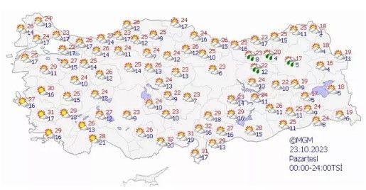 Pastırma sıcakları yolda! 6-7 derece birden yükselecek! Meteoroloji gün gün açıkladı: İstanbul, Ankara, İzmir 20-24 Ekim hava durumu - Resim: 20