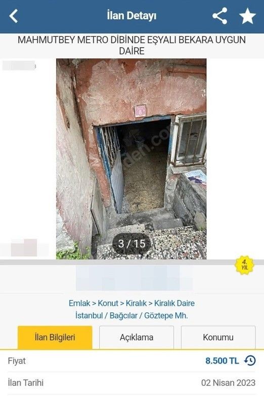 İstanbul'da 'bekara uygun' diye ilan verilen harabe eve fahiş kira! - Resim: 3
