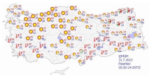 Kavurucu sıcaklar geri gelecek mi? Meteoroloji tahminlerini açıkladı! Bir taraf yanacak bir taraf serinleyecek - Resim: 17