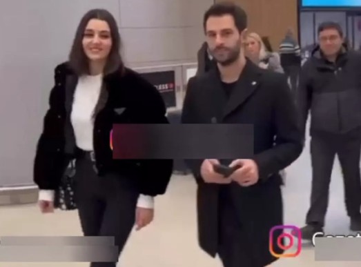 Tatil dönüşü havalimanında kameralara yakalanan Hande Erçel ve Hakan Sabancı çiftinden bomba itiraf! - Resim: 5