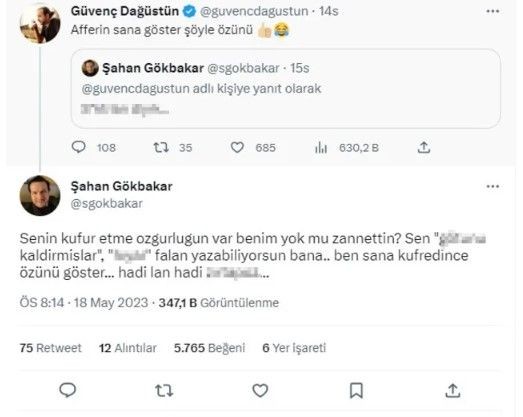Sosyal medyada Şahan Gökbakar, Celil Nalçakan ve Güvenç Dağüstün birbirine girdi! Karşılıklı küfürleşmelerini gören şoke oldu! - Resim: 11