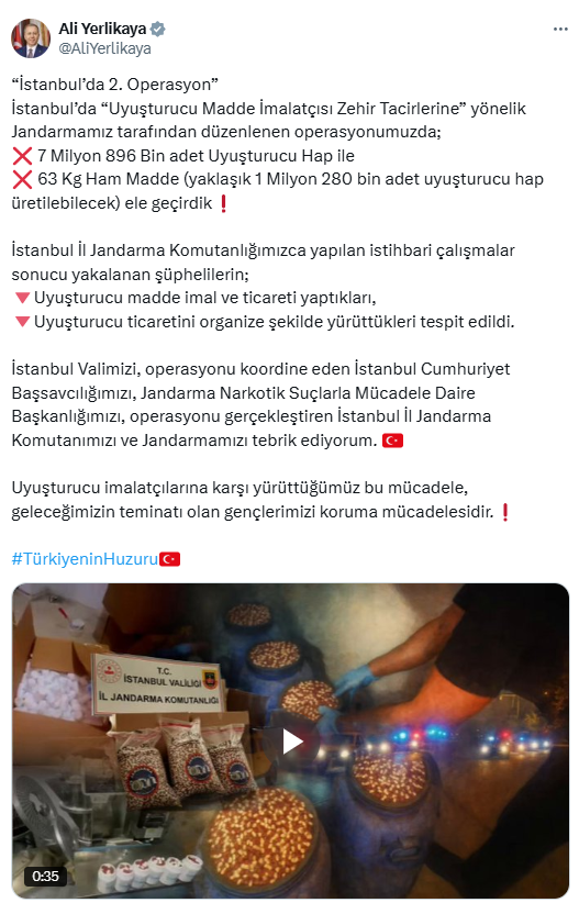 Bakan Yerlikaya duyurdu: İstanbul'da ikinci operasyon - Resim : 1
