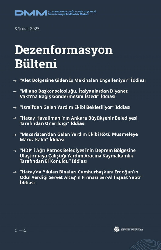 İletişim Başkanlığı'ndan vatandaşları doğru yönlendirmek adına 'Deprem Dezenformasyon Bültenleri': Yalan ve Hakikat karşı karşıya getirildi - Resim: 42