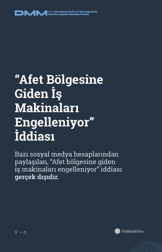 İletişim Başkanlığı'ndan vatandaşları doğru yönlendirmek adına 'Deprem Dezenformasyon Bültenleri': Yalan ve Hakikat karşı karşıya getirildi - Resim: 43