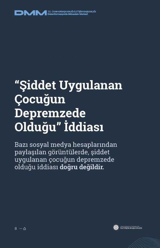 İletişim Başkanlığı'ndan vatandaşları doğru yönlendirmek adına 'Deprem Dezenformasyon Bültenleri': Yalan ve Hakikat karşı karşıya getirildi - Resim: 90