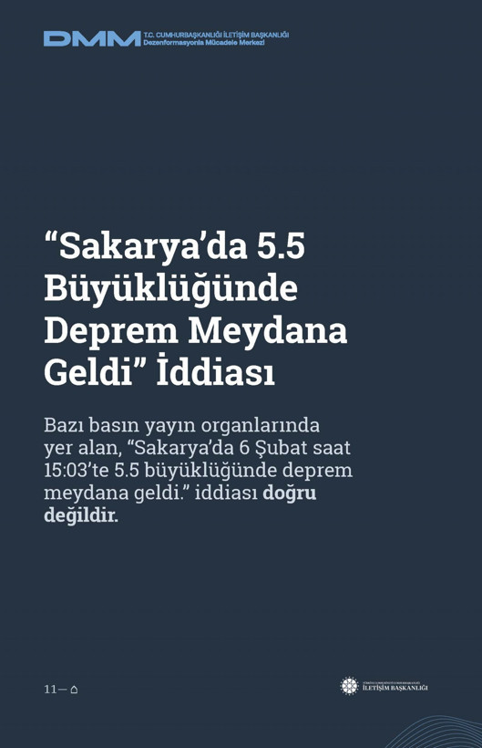 İletişim Başkanlığı'ndan vatandaşları doğru yönlendirmek adına 'Deprem Dezenformasyon Bültenleri': Yalan ve Hakikat karşı karşıya getirildi - Resim: 12