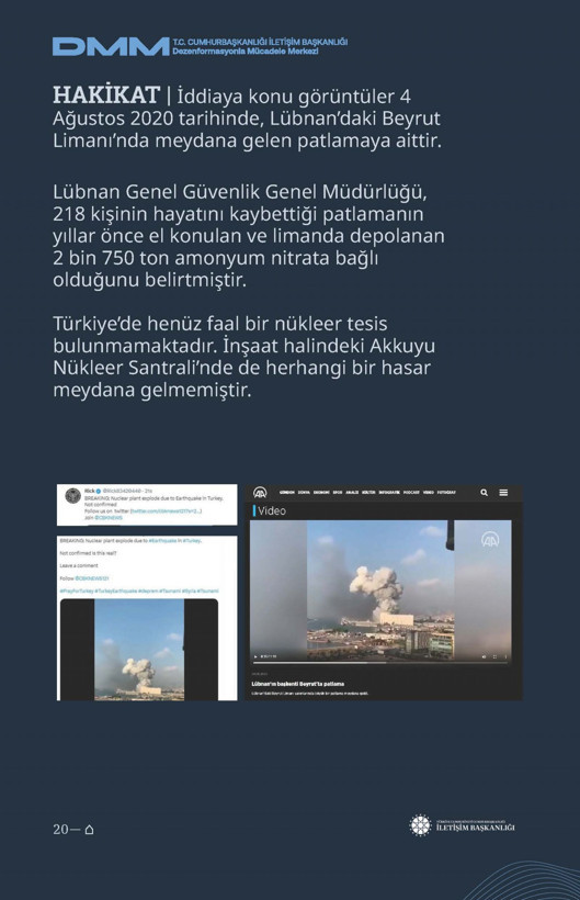 İletişim Başkanlığı'ndan vatandaşları doğru yönlendirmek adına 'Deprem Dezenformasyon Bültenleri': Yalan ve Hakikat karşı karşıya getirildi - Resim: 76