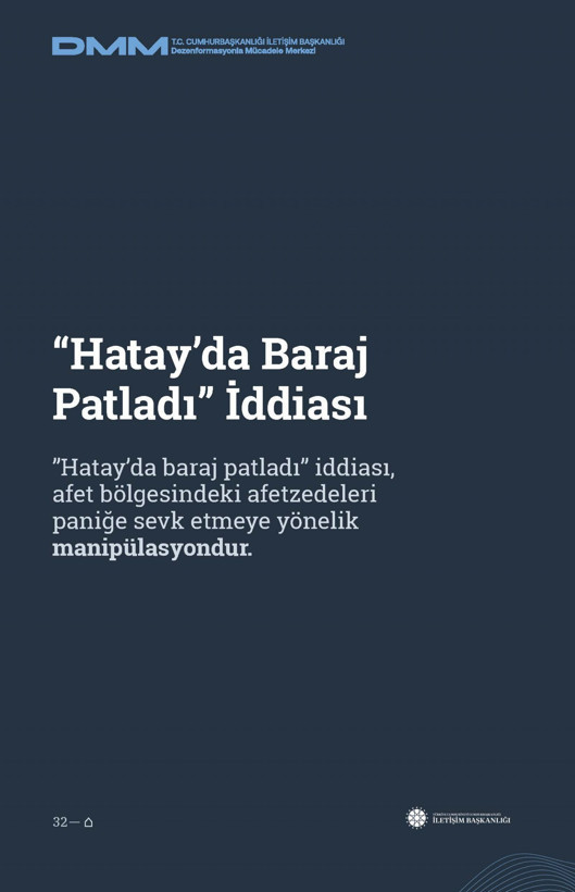 İletişim Başkanlığı'ndan vatandaşları doğru yönlendirmek adına 'Deprem Dezenformasyon Bültenleri': Yalan ve Hakikat karşı karşıya getirildi - Resim: 114