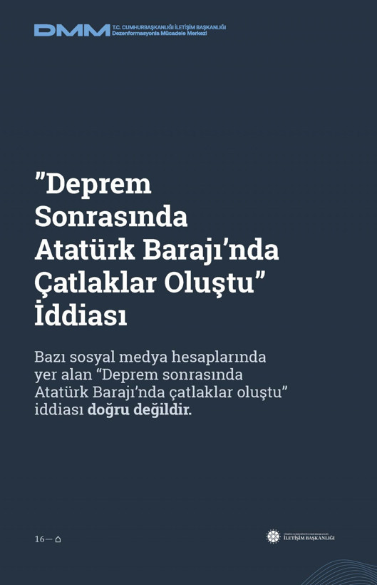 İletişim Başkanlığı'ndan vatandaşları doğru yönlendirmek adına 'Deprem Dezenformasyon Bültenleri': Yalan ve Hakikat karşı karşıya getirildi - Resim: 39