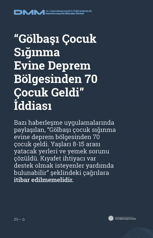 İletişim Başkanlığı'ndan vatandaşları doğru yönlendirmek adına 'Deprem Dezenformasyon Bültenleri': Yalan ve Hakikat karşı karşıya getirildi - Resim: 81