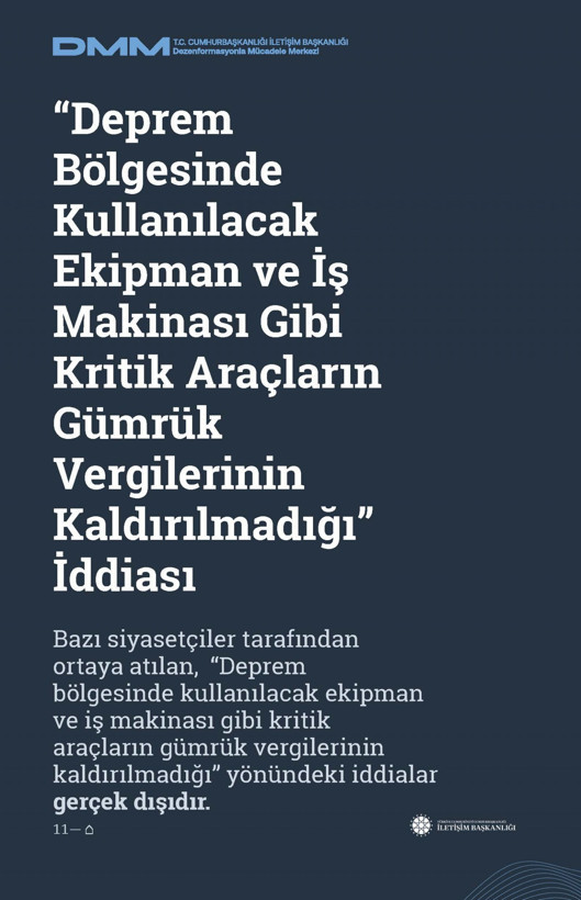 İletişim Başkanlığı'ndan vatandaşları doğru yönlendirmek adına 'Deprem Dezenformasyon Bültenleri': Yalan ve Hakikat karşı karşıya getirildi - Resim: 67