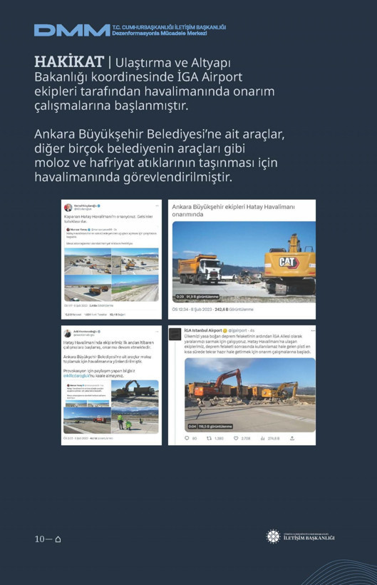 İletişim Başkanlığı'ndan vatandaşları doğru yönlendirmek adına 'Deprem Dezenformasyon Bültenleri': Yalan ve Hakikat karşı karşıya getirildi - Resim: 50