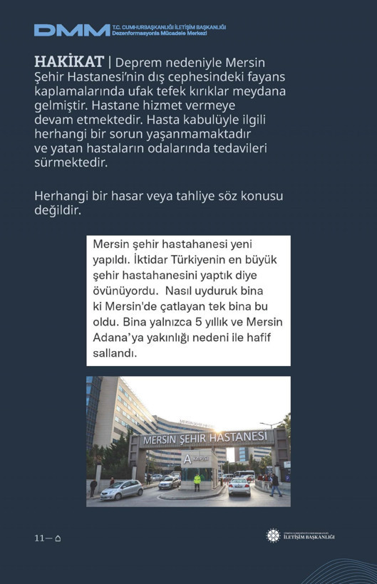 İletişim Başkanlığı'ndan vatandaşları doğru yönlendirmek adına 'Deprem Dezenformasyon Bültenleri': Yalan ve Hakikat karşı karşıya getirildi - Resim: 34