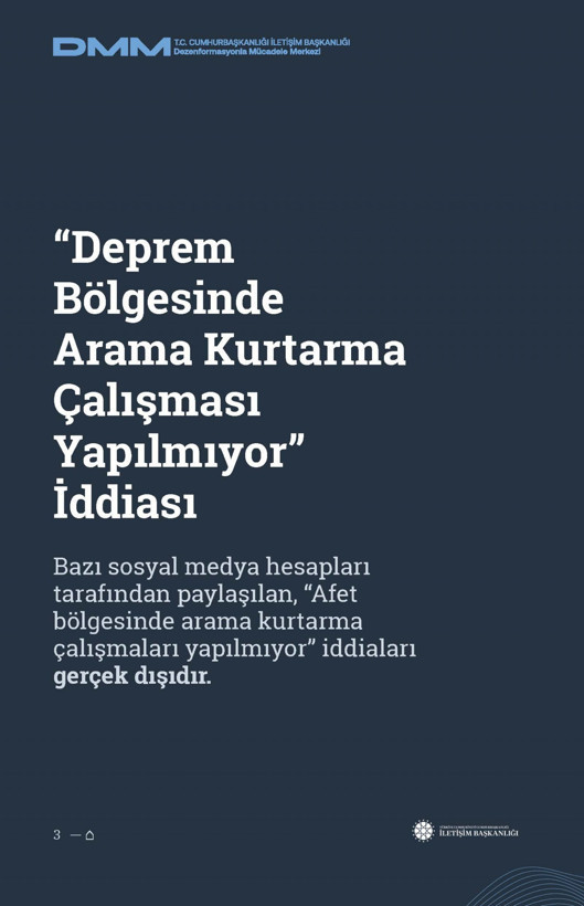 İletişim Başkanlığı'ndan vatandaşları doğru yönlendirmek adına 'Deprem Dezenformasyon Bültenleri': Yalan ve Hakikat karşı karşıya getirildi - Resim: 4