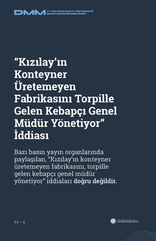 İletişim Başkanlığı'ndan vatandaşları doğru yönlendirmek adına 'Deprem Dezenformasyon Bültenleri': Yalan ve Hakikat karşı karşıya getirildi - Resim: 152