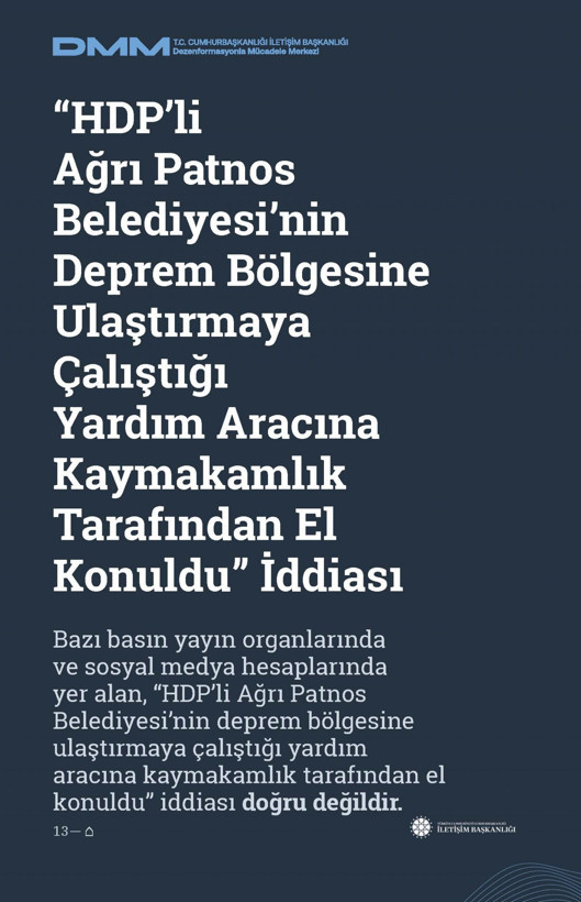 İletişim Başkanlığı'ndan vatandaşları doğru yönlendirmek adına 'Deprem Dezenformasyon Bültenleri': Yalan ve Hakikat karşı karşıya getirildi - Resim: 53
