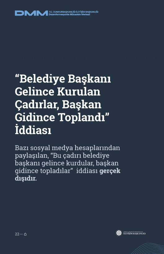 İletişim Başkanlığı'ndan vatandaşları doğru yönlendirmek adına 'Deprem Dezenformasyon Bültenleri': Yalan ve Hakikat karşı karşıya getirildi - Resim: 161