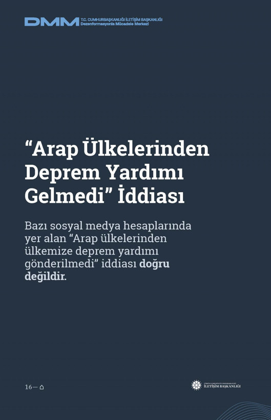 İletişim Başkanlığı'ndan vatandaşları doğru yönlendirmek adına 'Deprem Dezenformasyon Bültenleri': Yalan ve Hakikat karşı karşıya getirildi - Resim: 98