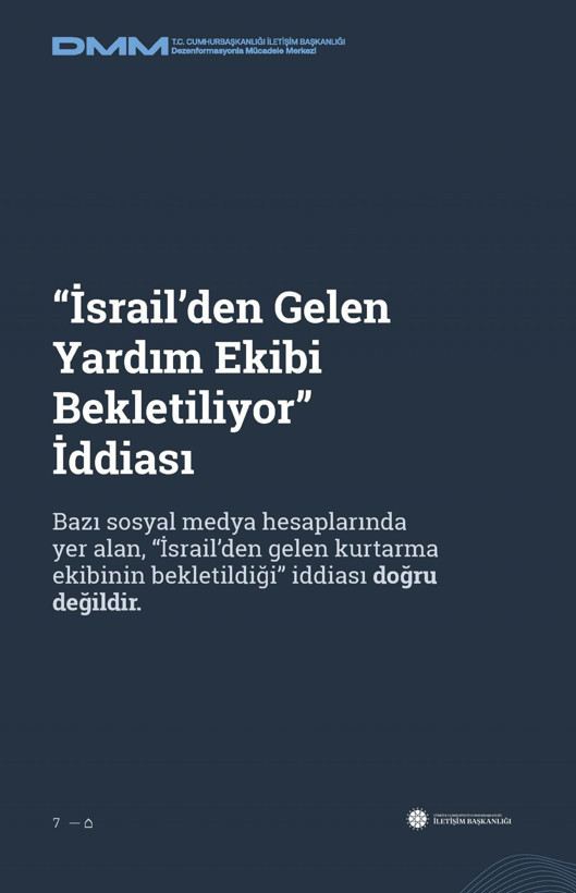 İletişim Başkanlığı'ndan vatandaşları doğru yönlendirmek adına 'Deprem Dezenformasyon Bültenleri': Yalan ve Hakikat karşı karşıya getirildi - Resim: 47