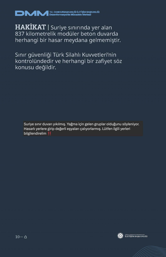 İletişim Başkanlığı'ndan vatandaşları doğru yönlendirmek adına 'Deprem Dezenformasyon Bültenleri': Yalan ve Hakikat karşı karşıya getirildi - Resim: 127