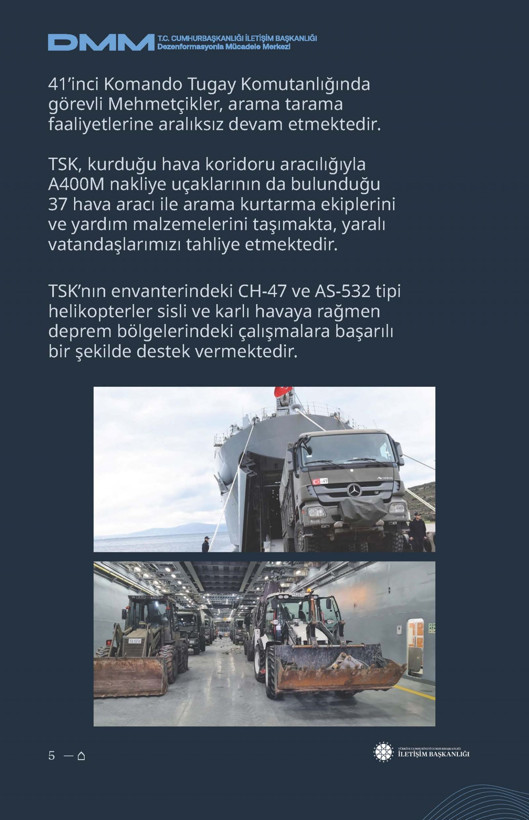 İletişim Başkanlığı'ndan vatandaşları doğru yönlendirmek adına 'Deprem Dezenformasyon Bültenleri': Yalan ve Hakikat karşı karşıya getirildi - Resim: 28