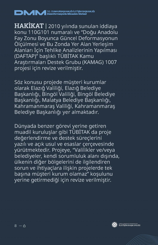 İletişim Başkanlığı'ndan vatandaşları doğru yönlendirmek adına 'Deprem Dezenformasyon Bültenleri': Yalan ve Hakikat karşı karşıya getirildi - Resim: 31