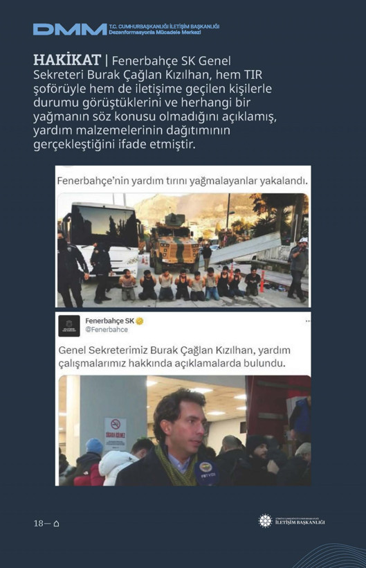 İletişim Başkanlığı'ndan vatandaşları doğru yönlendirmek adına 'Deprem Dezenformasyon Bültenleri': Yalan ve Hakikat karşı karşıya getirildi - Resim: 74