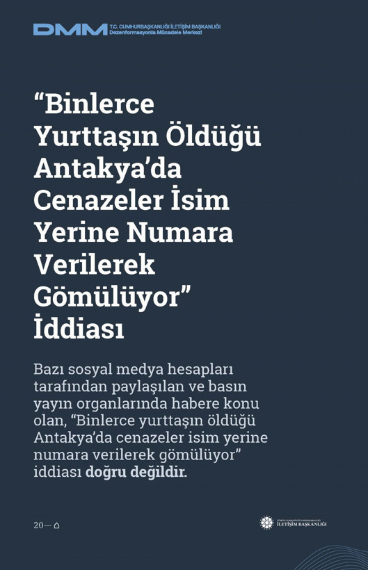 İletişim Başkanlığı'ndan vatandaşları doğru yönlendirmek adına 'Deprem Dezenformasyon Bültenleri': Yalan ve Hakikat karşı karşıya getirildi - Resim: 102