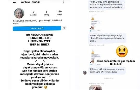 Duygu Nebioğlu'na Suphiye Orancı adlı hesaptan mesaj: İnşallah Metin Akpınar sana zırnık miras bırakmaz! - Resim: 6