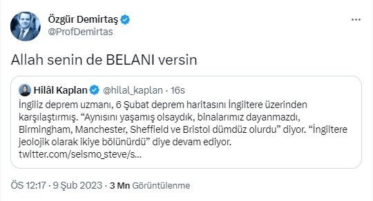 Özgür Demirtaş ile Hilal Kaplan'ın deprem polemiği - Resim: 4