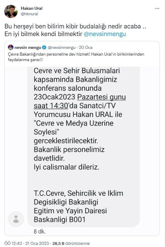 Nevşin Mengü, Hakan Ural'ın bakanlık konferansına katılacağını iddia etti, Ural'dan cevap geldi: Kibir budalalığı - Resim: 5