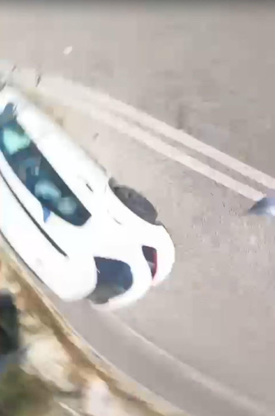 Motosiklet sürücüsünün öldüğü kaza, kask kamerasında - Resim: 2