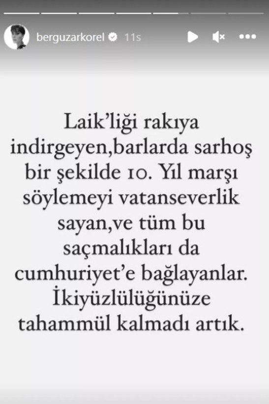 Halit Ergenç ile mutlu evlilikleri olan Bergüzar Korel isyan etti! "Laikliği rakıya indirgemeyin..." - Resim: 5