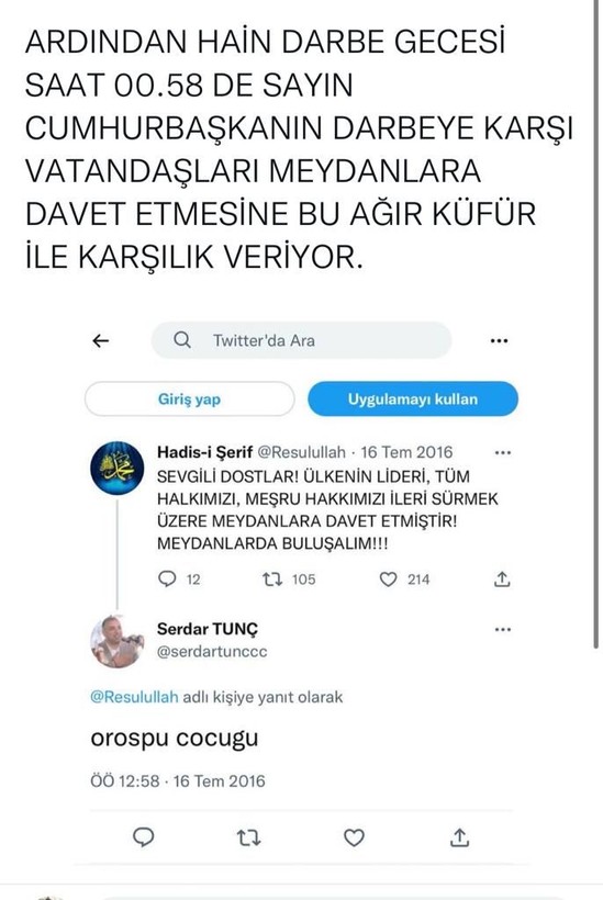İYİ Parti Ankara İl Başkanı adayı Serdar Tunç'un 15 Temmuz tweetleri ortaya çıktı - Resim: 7
