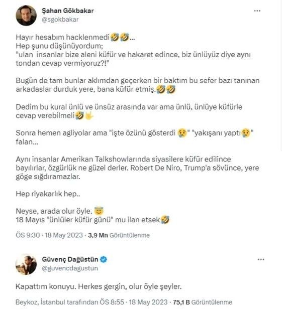 Sosyal medyada Şahan Gökbakar, Celil Nalçakan ve Güvenç Dağüstün birbirine girdi! Karşılıklı küfürleşmelerini gören şoke oldu! - Resim: 14