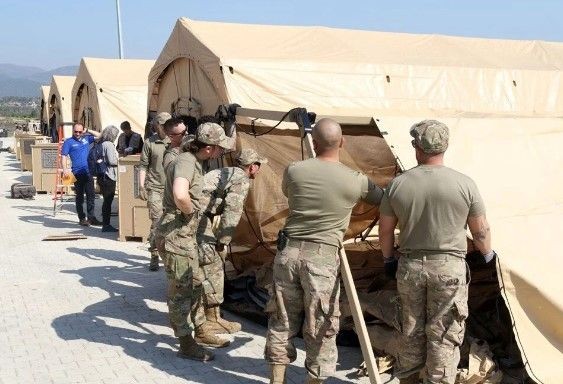 Amerika Hatay'da sahra hastanesi kuruyor - Resim: 2