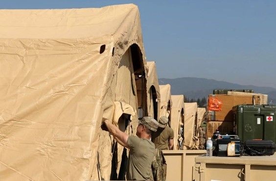 Amerika Hatay'da sahra hastanesi kuruyor - Resim: 6