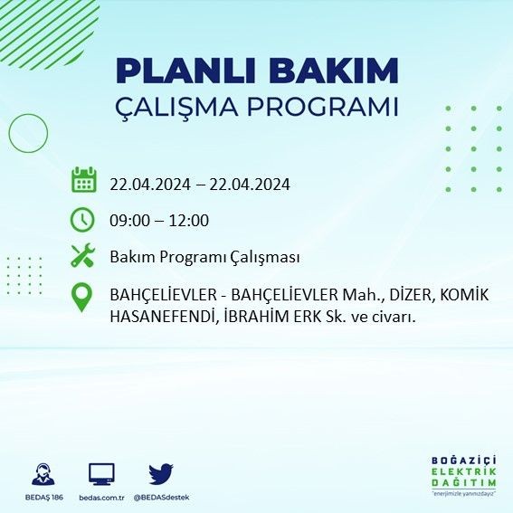 İstanbullular dikkat! 18 ilçede elektrik kesintisi yaşanacak - Resim: 58