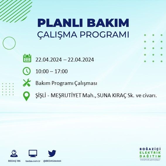 İstanbullular dikkat! 18 ilçede elektrik kesintisi yaşanacak - Resim: 4