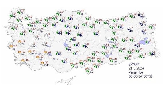 Meteoroloji'den 10 ile sarı kodlu uyarı! 2 bölgede çığ tehlikesi | 5 günlük hava durumu - Resim: 18