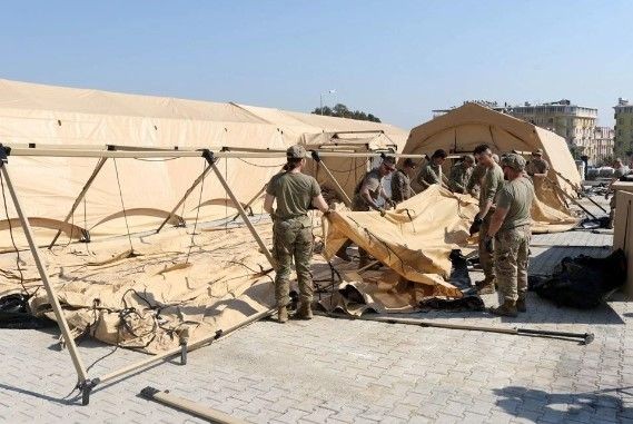 Amerika Hatay'da sahra hastanesi kuruyor - Resim: 8