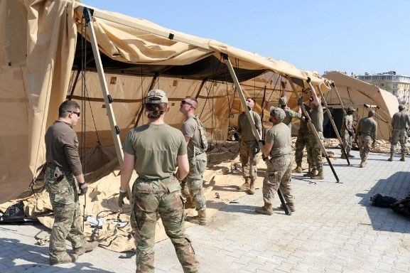 Amerika Hatay'da sahra hastanesi kuruyor - Resim: 4