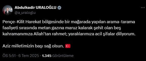 Siyasilerden şehit askerler için başsağlığı mesajı - Resim: 5