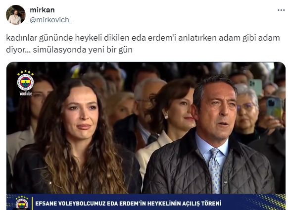 Eda Erdem'in heykeli sosyal medyada erkeğe benzetildi! Törene damga vuran konuşma - Resim: 8