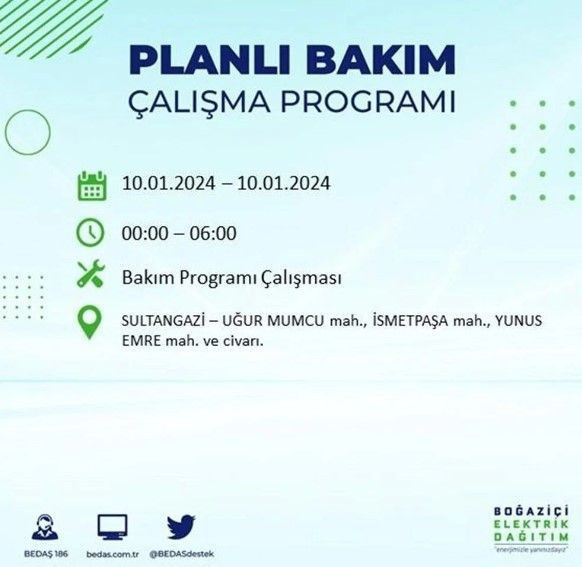 İstanbul'un 17 ilçesinde 10 Ocak'ta elektrik kesintisi! Elektrik ne zaman gelecek? | BEDAŞ kesinti programı - Resim: 30