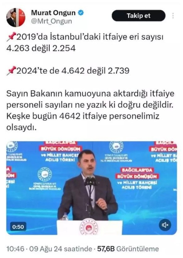 Murat Ongun'un 'itfaiye eri' iddialarına İstanbul itfaiyesinden yalanlama - Resim: 4
