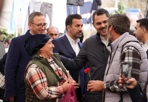 Murat Kurum'dan Sarıyer'de pazar ziyareti! 'Denizde, karada, pazarda yanınızdayız' - Resim: 6