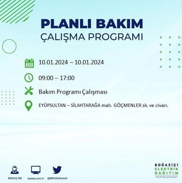 İstanbul'un 17 ilçesinde 10 Ocak'ta elektrik kesintisi! Elektrik ne zaman gelecek? | BEDAŞ kesinti programı - Resim: 20